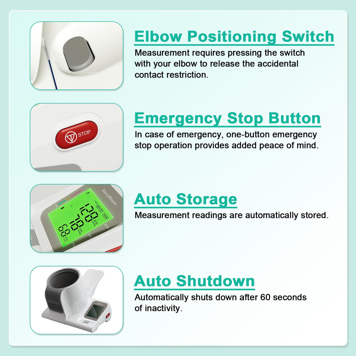 Upper Arm Blood Pressure Monitor XL Cuff K829