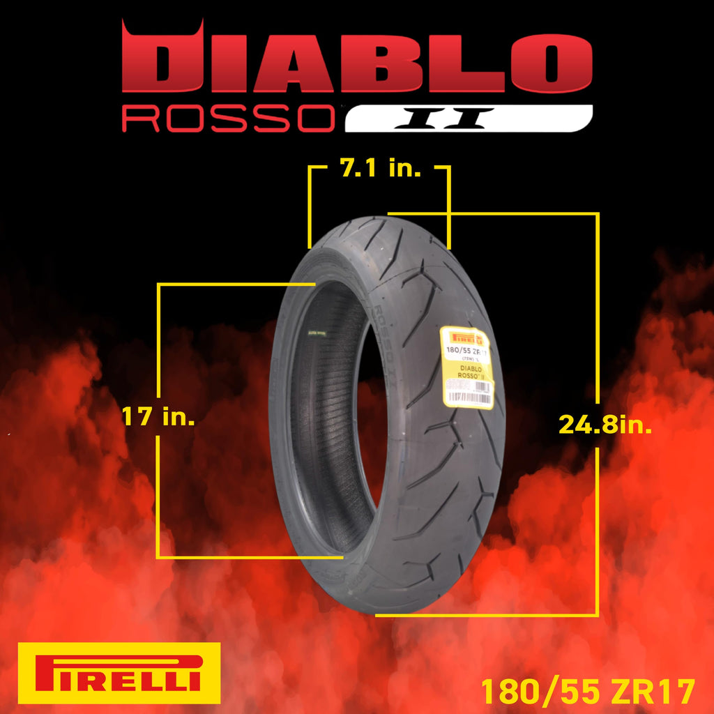 Motorcycle Tire Set 120/70 ZR17 & 180/55 ZR17 R30574