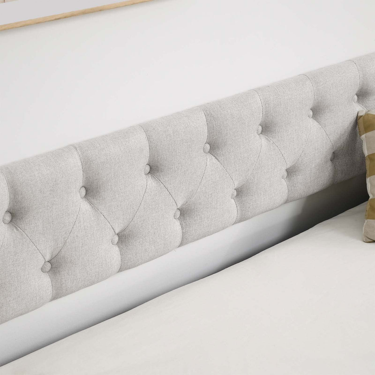Velvet Upholstered Twin Size Daybed with Trundle Y2980