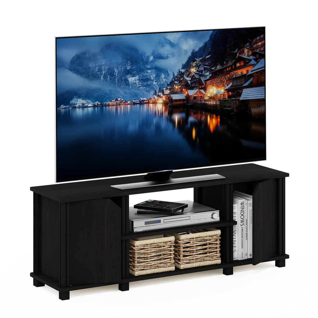 3-Tier Open Shelf TV Stand with Cabinets C875