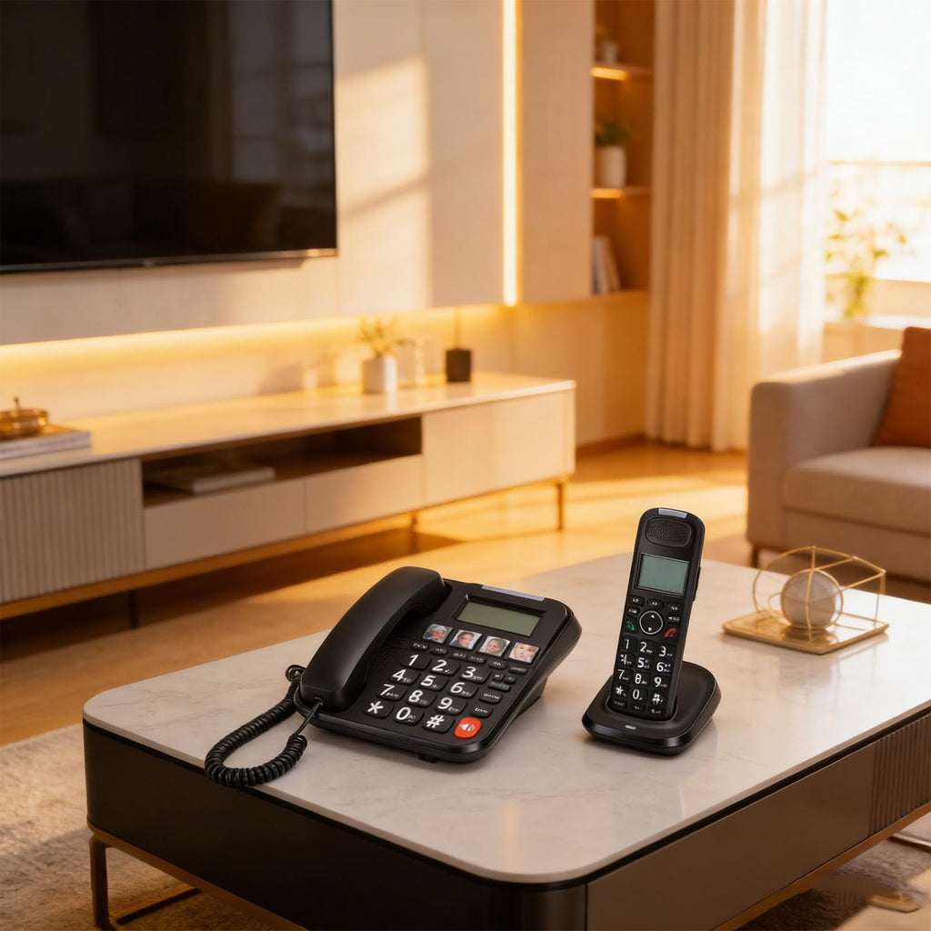 Expandable Corded/Cordless Phone System with Big Buttons B259