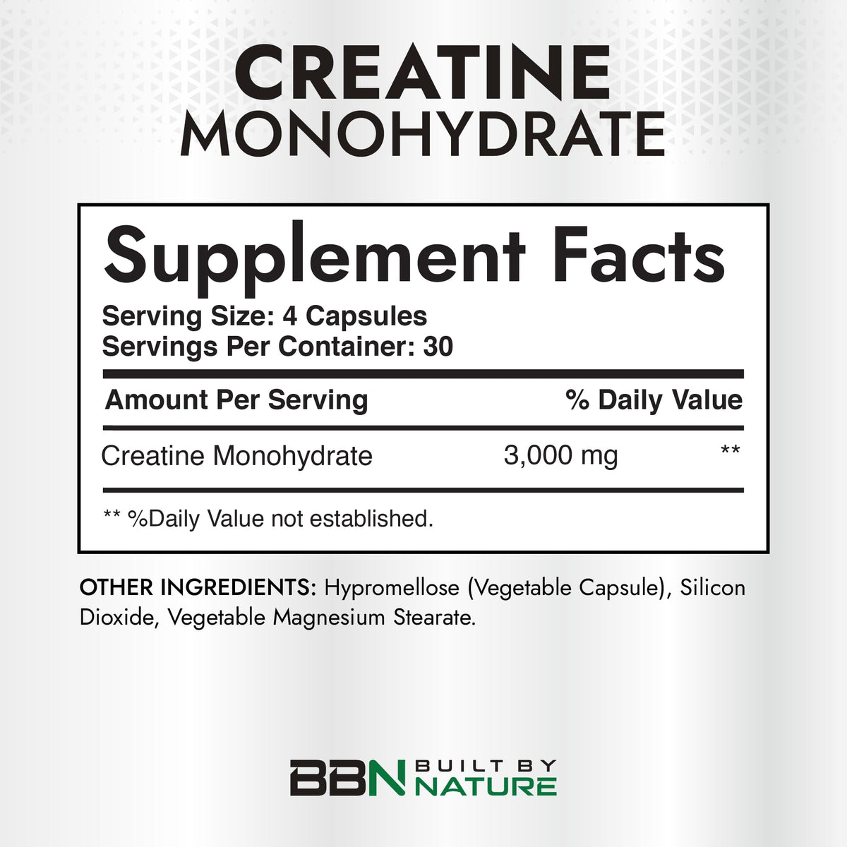 Micronized Creatine Monohydrate 120 Capsules N8344
