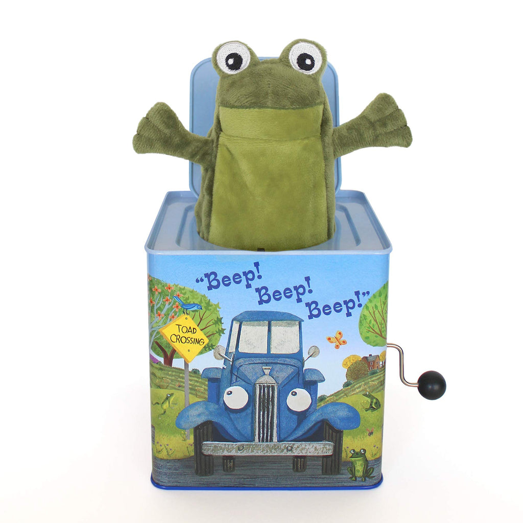 Blue Truck Jack-in-The-Box Plush Toy with Music R82547