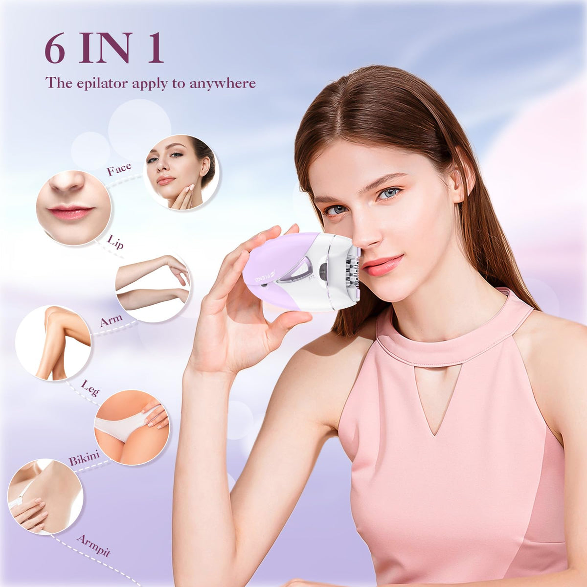 2-Speed Adjustable Epilator with 36 Tweezers U213