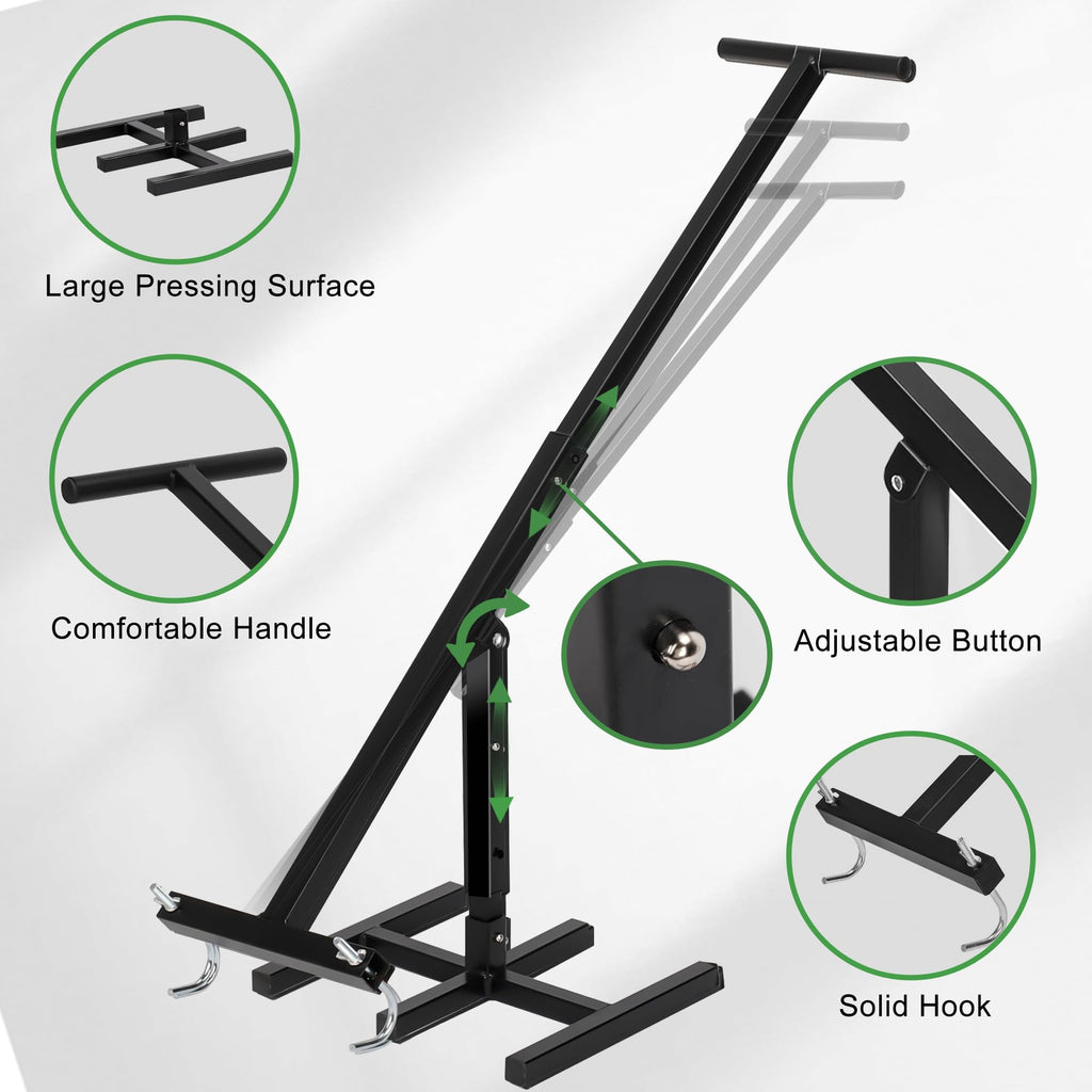 Black Manual Trash Compactor Adjustable Handle B817719