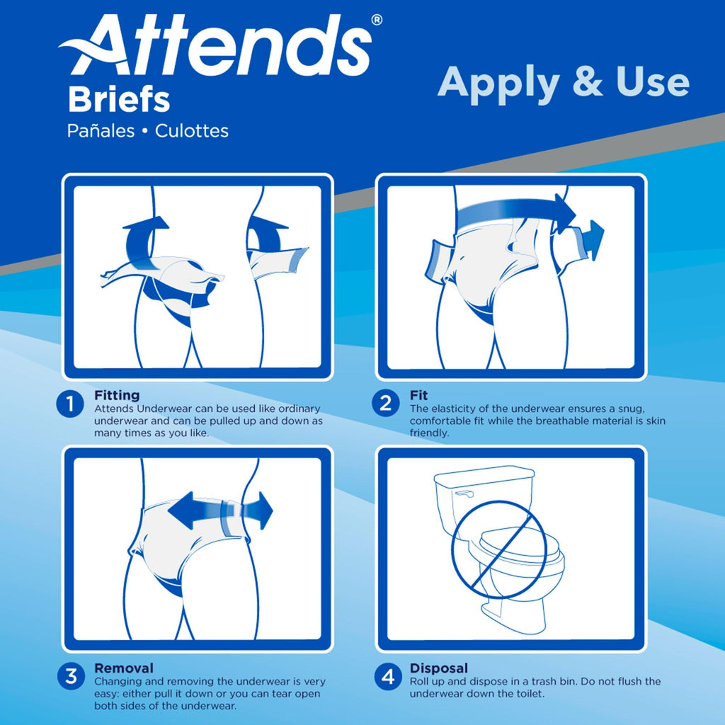 Large/X-Large Adult Incontinence Briefs 96 Ct E66695