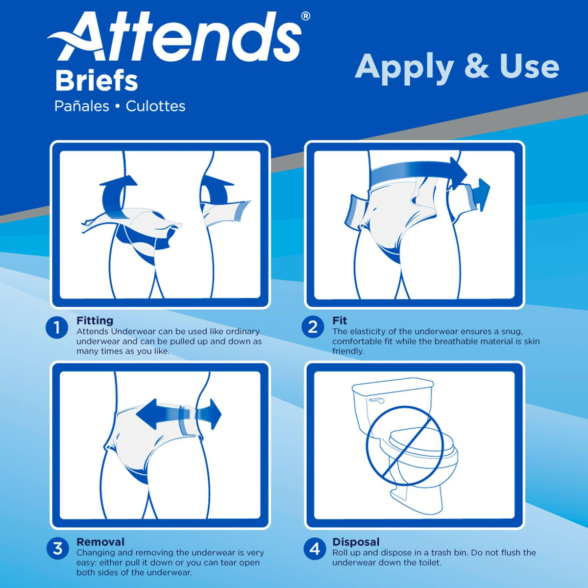 Large/X-Large Adult Incontinence Briefs 96 Ct E66695