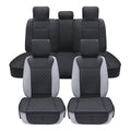 Leather Waterproof Car Seat Cover Full Set Black J95163