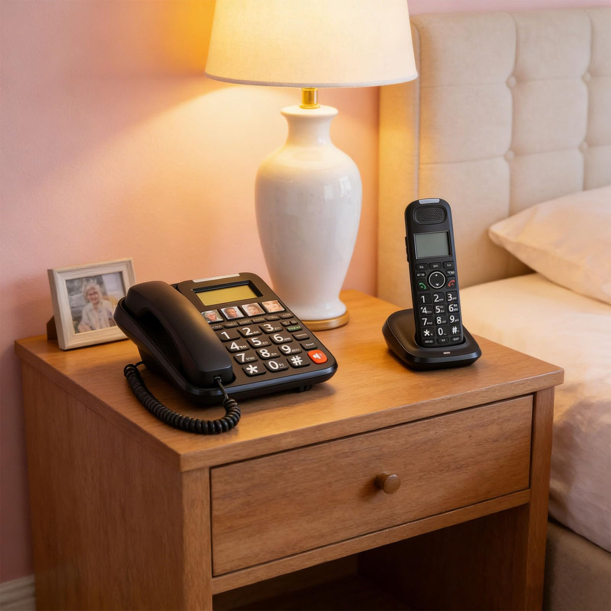 Expandable Corded/Cordless Phone System with Big Buttons B259