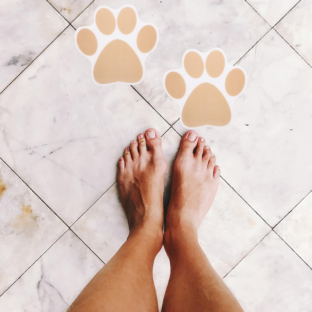 Dog Paw Bathtub Stickers PEVA Anti Slip Decal G738135