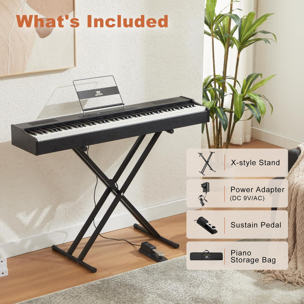 88 Keys Full Weighted Hammer Action Digital Piano P676