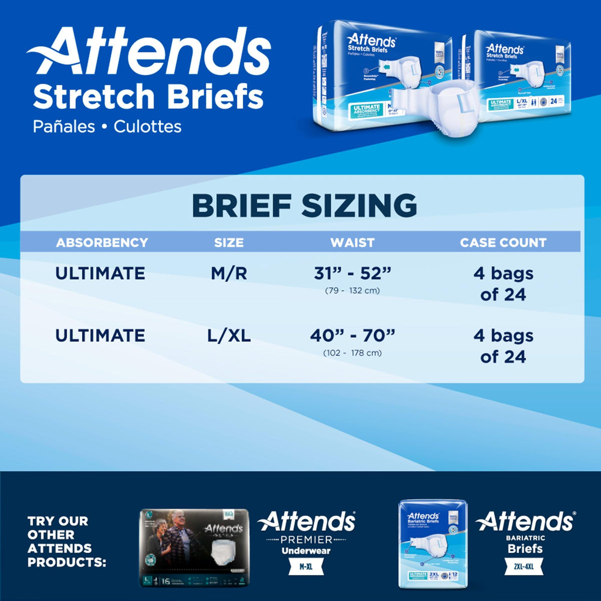 Large/X-Large Adult Incontinence Briefs 96 Ct E66695