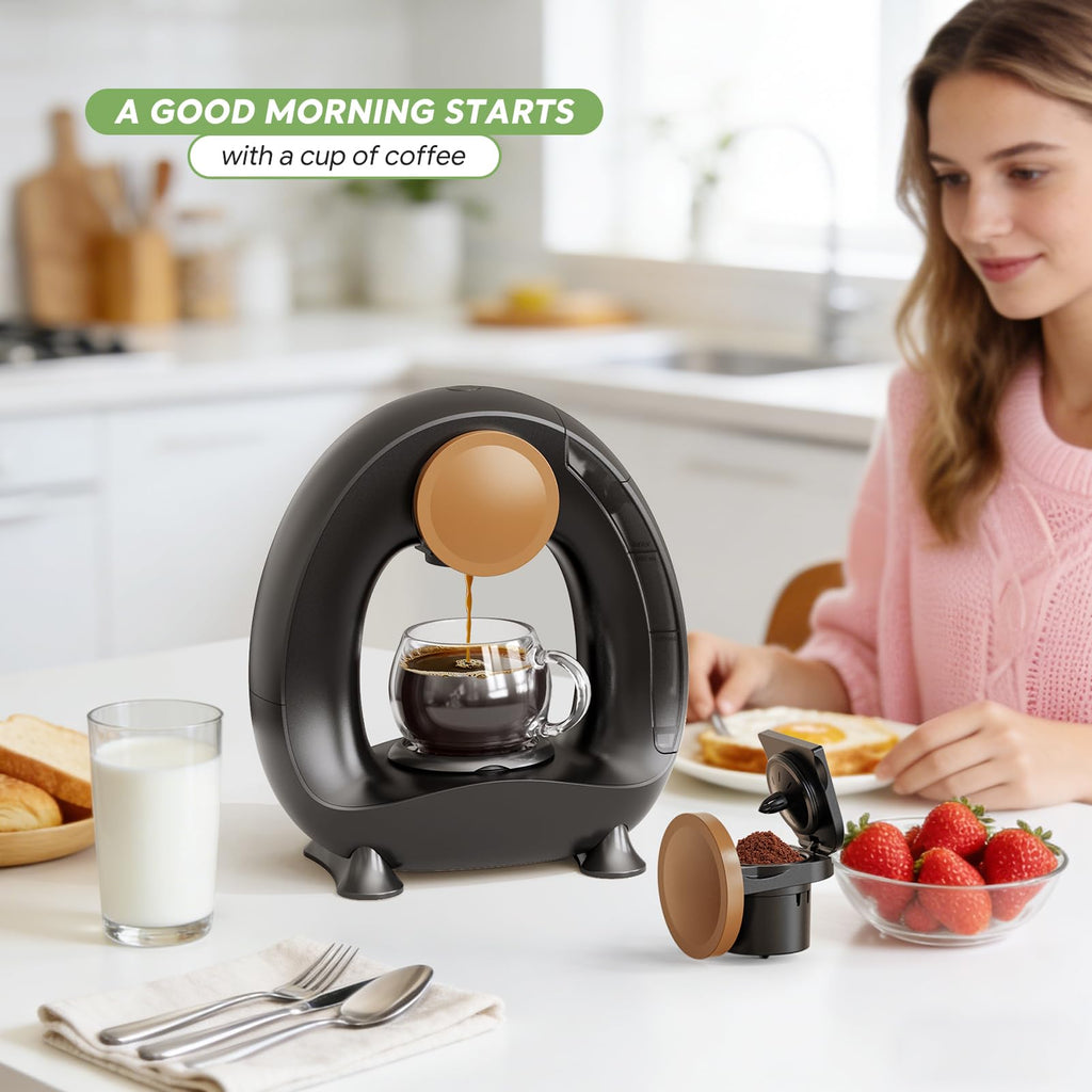 Single Serve Coffee Maker Black J130