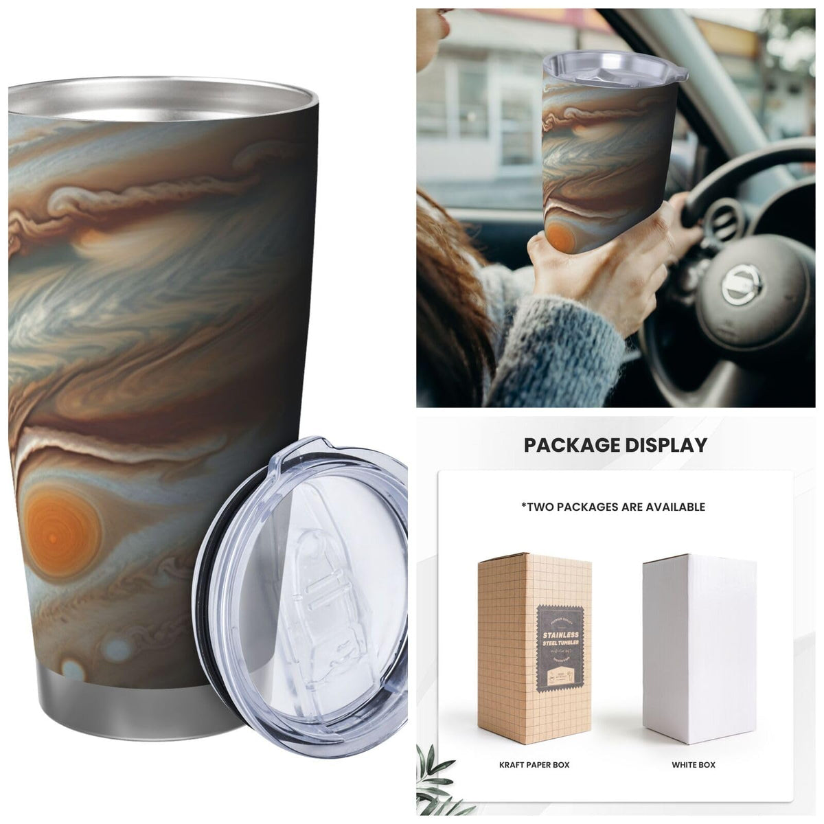 20 Oz Stainless Steel Vacuum Insulated Tumbler with Lid and Straw G3043