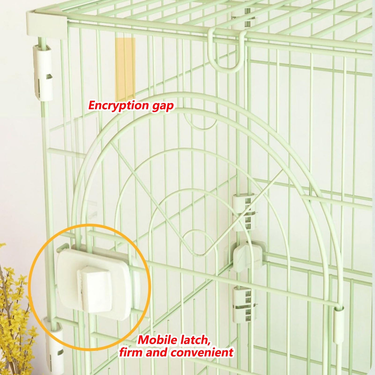 3/4-Tier Wire Cat Cage Playpen with Hammock and Platforms C11182