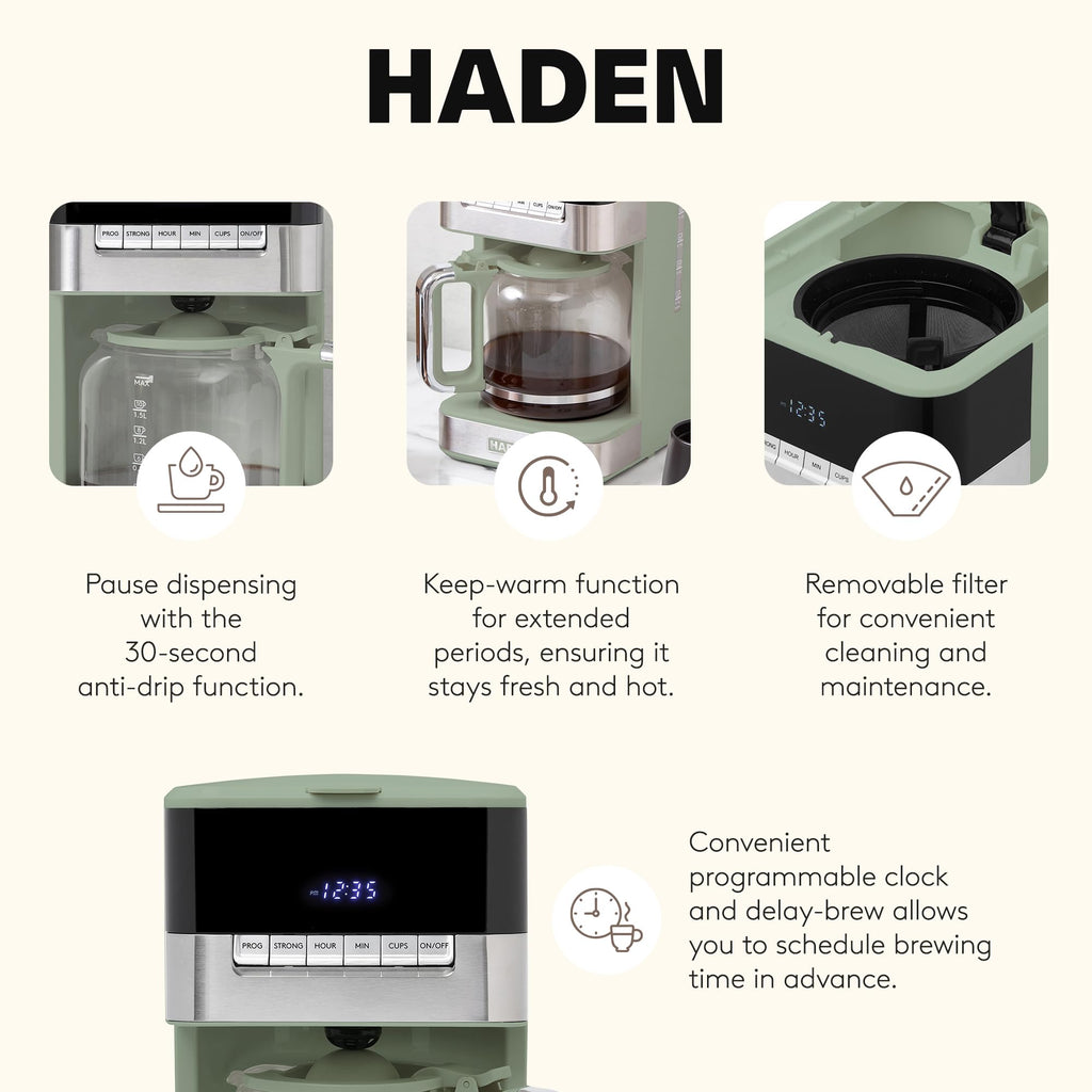 12 Cup Programmable Drip Coffee Maker R104