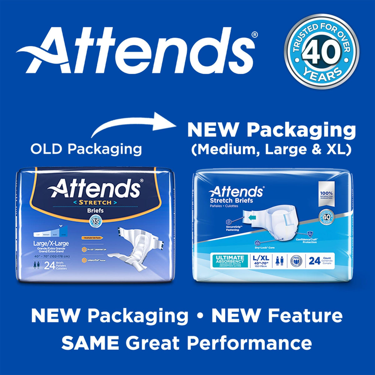 Large/X-Large Adult Incontinence Briefs 96 Ct E66695