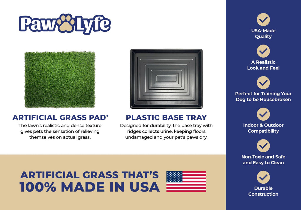 Artificial Grass Dog Potty with Tray F343992