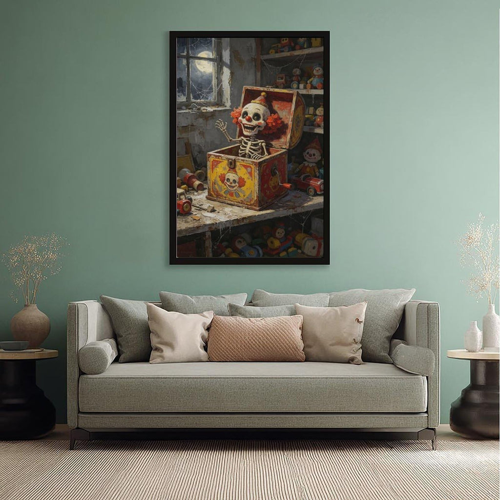 Canvas Wall Art Oil Painting Poster Print with Black Frame 24" L X 36" W U2048