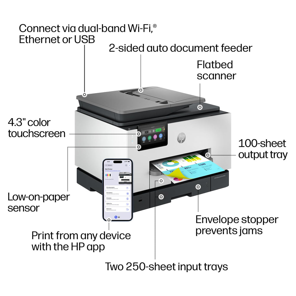 Wireless All-in-One Color Inkjet Printer Y9037