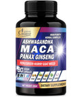 Maca Root Ashwagandha Panax Ginseng Supplement 90 Capsules Y8469