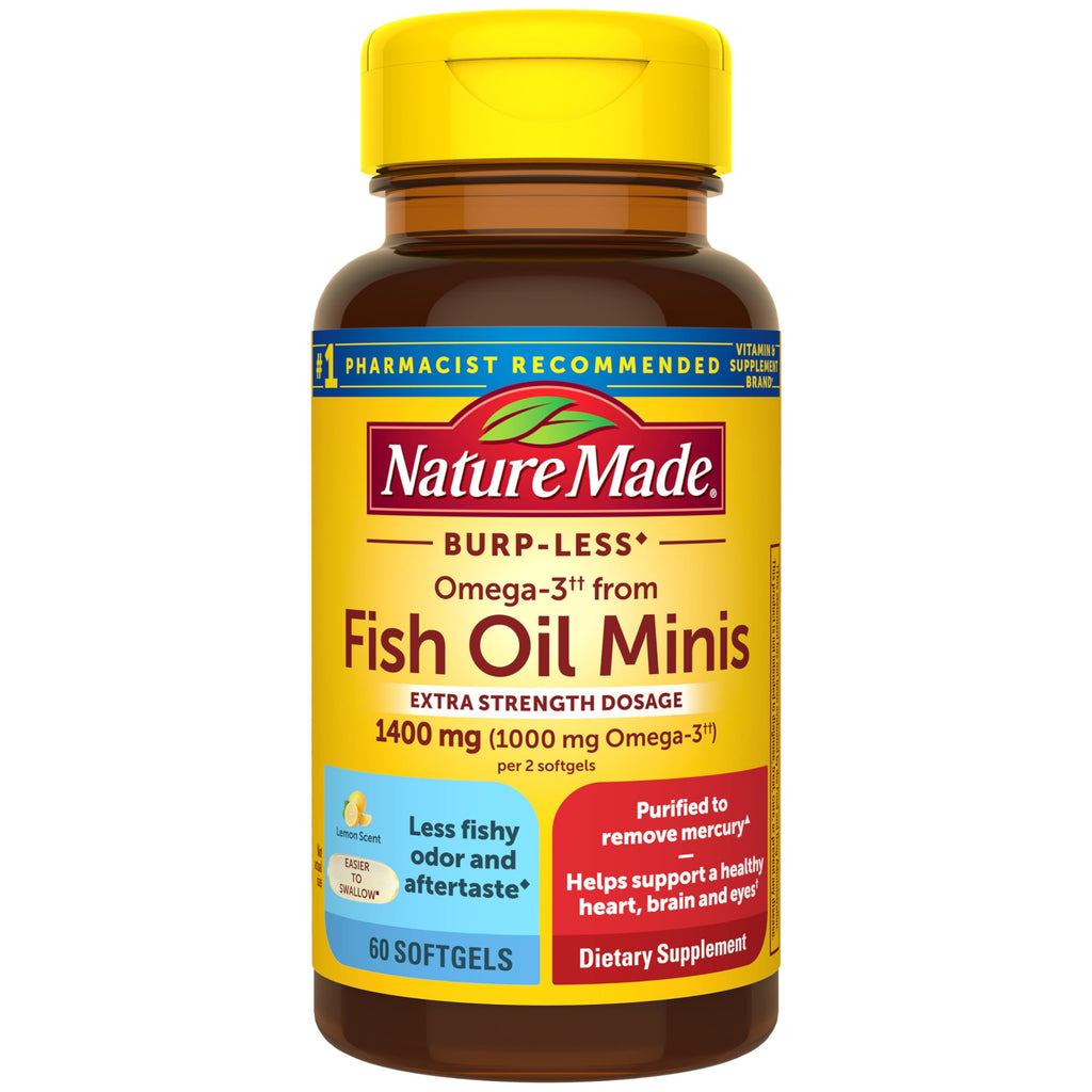 Fish Oil Omega 3 1400 mg Minis 60 Softgels I785244