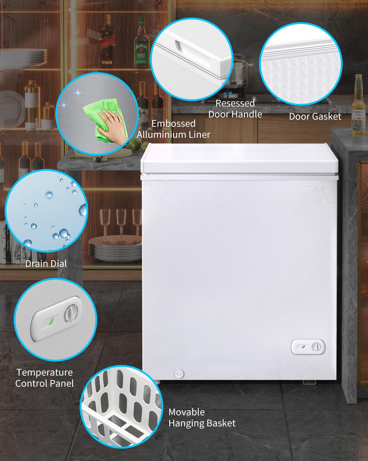 White 10.0 Cu Ft Chest Freezer G97485
