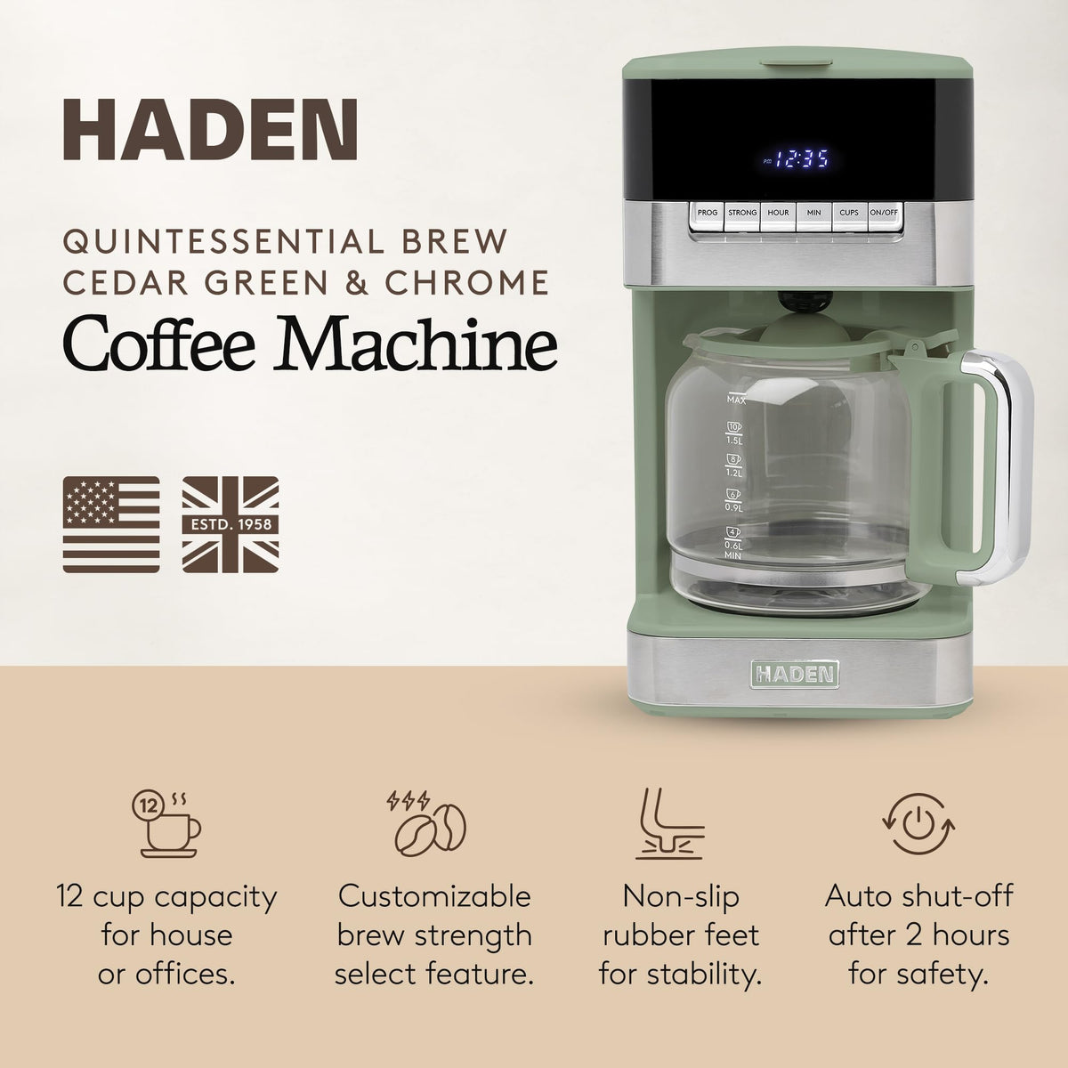12 Cup Programmable Drip Coffee Maker R104