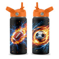 16 oz Stainless Steel Insulated Water Bottle with Straw Lid, 2 Pack H1592