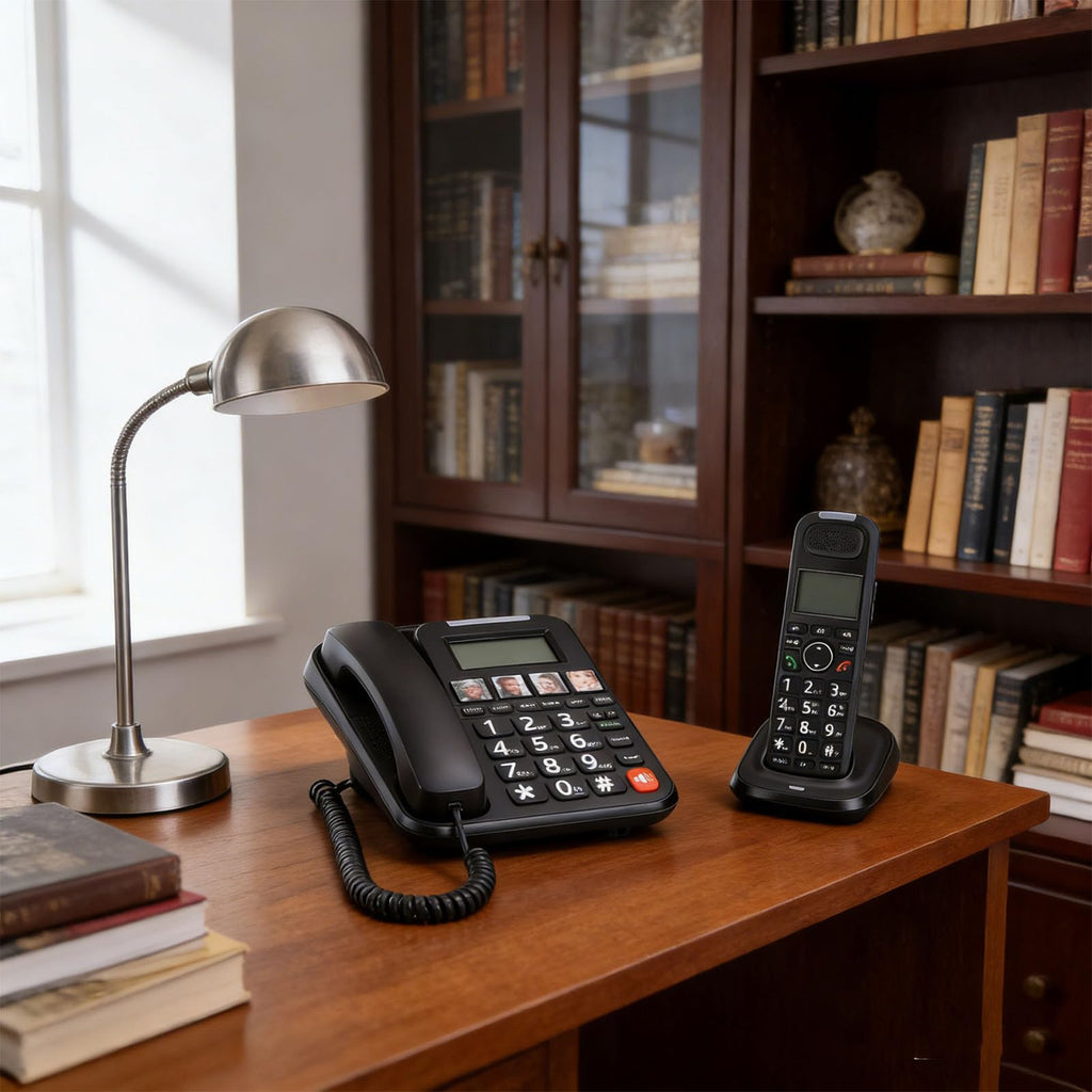 Expandable Corded/Cordless Phone System with Big Buttons B259
