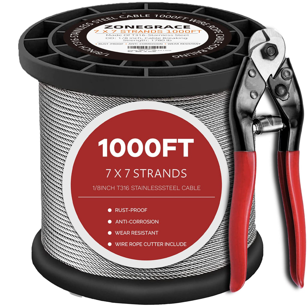 1/8 T316 Stainless Steel Cable 1000FT I92438