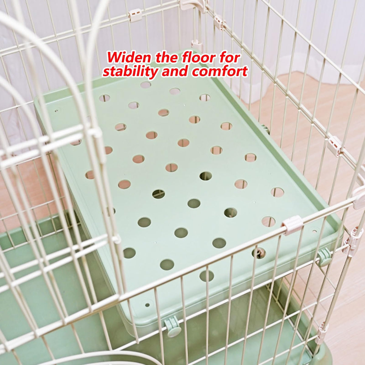 3/4-Tier Wire Cat Cage Playpen with Hammock and Platforms C11182