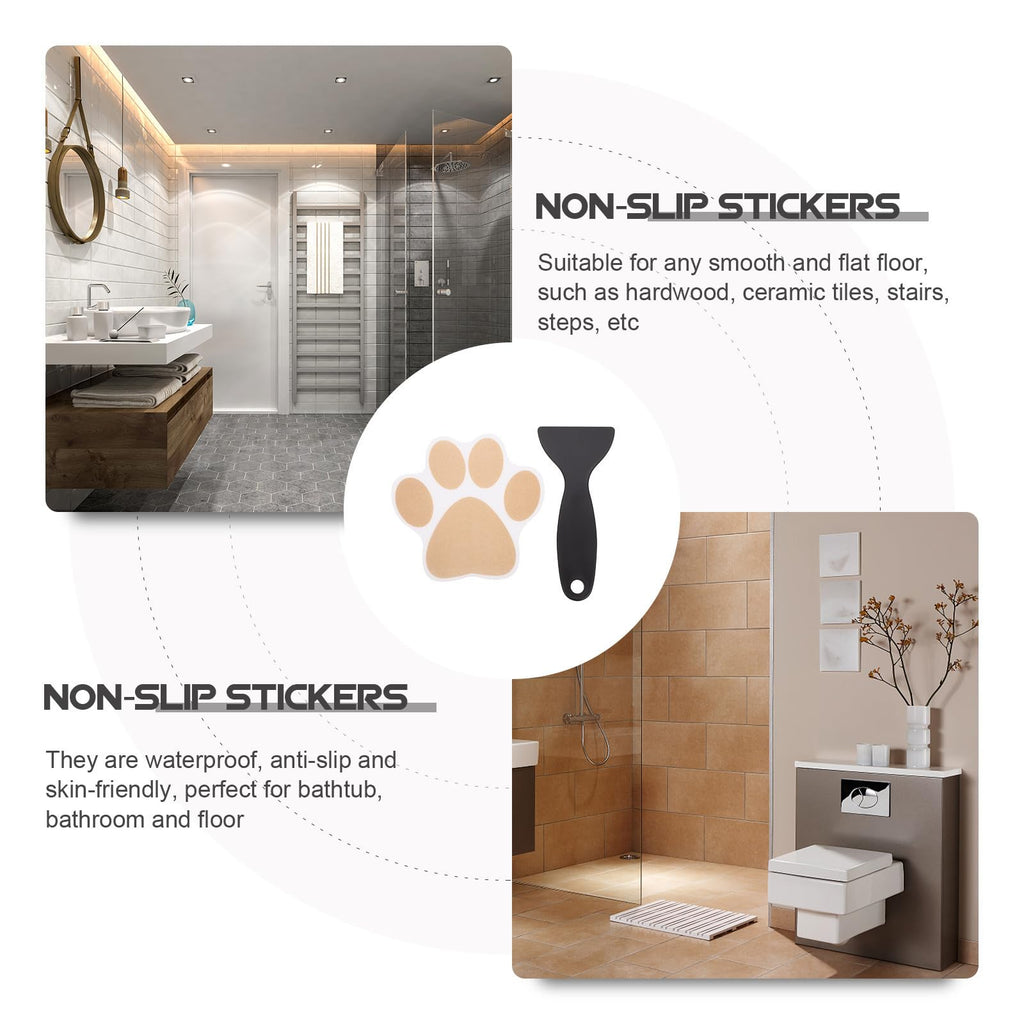 Dog Paw Bathtub Stickers PEVA Anti Slip Decal G738135