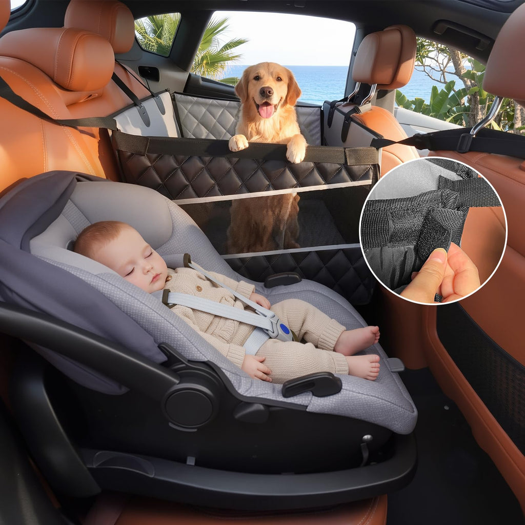 Waterproof Dog Car Seat with Storage Pocket L3345