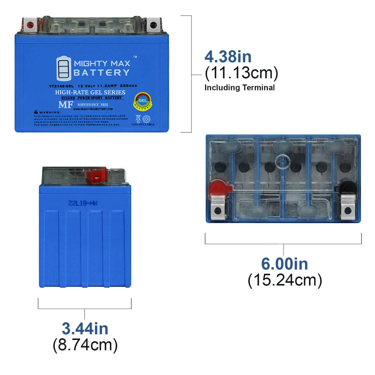 12V 11.2Ah GEL Battery B10690