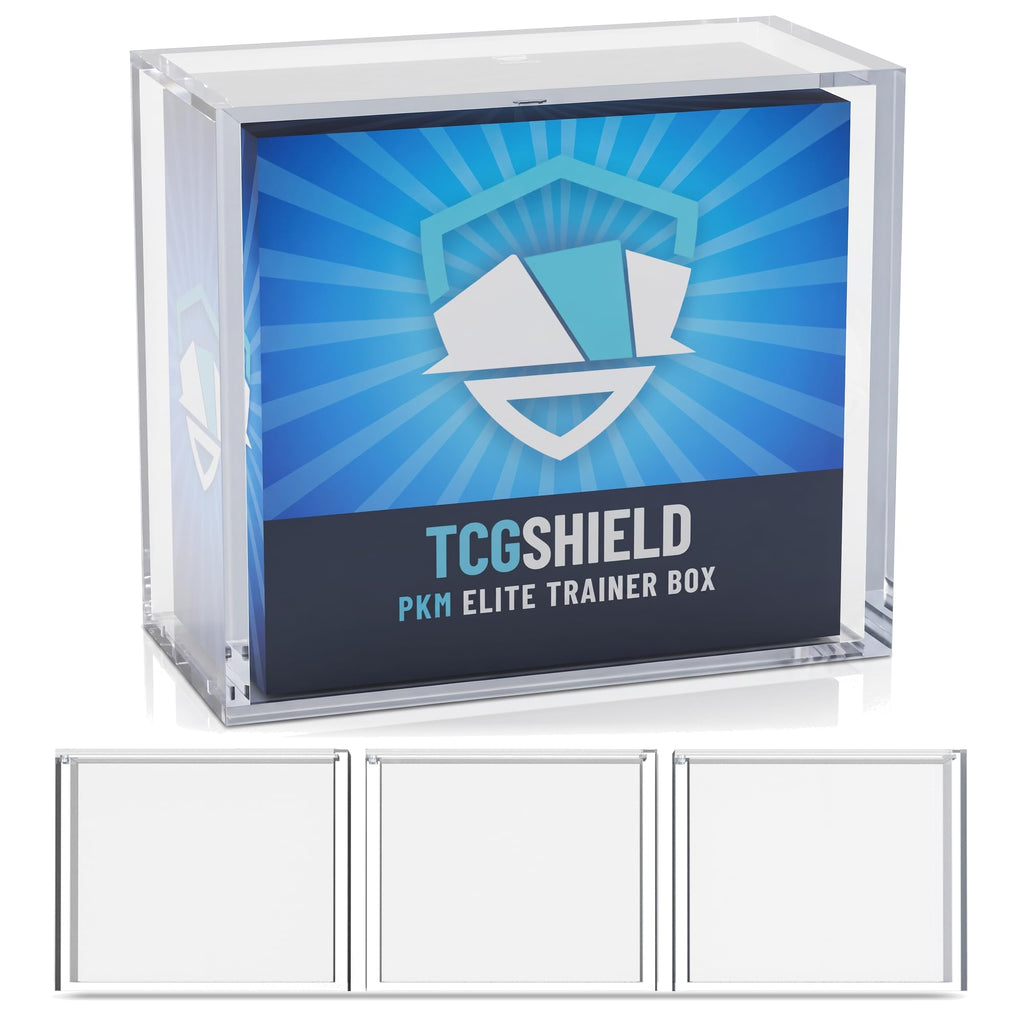 Acrylic ETB Case 3 Pack Magnetic Sliding Lid 8mm 5mm Protector Y31567