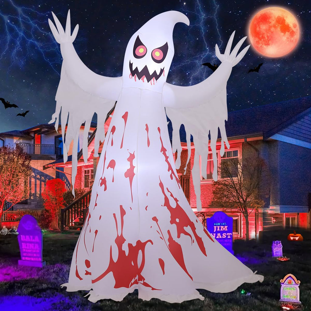 8.2 FT Inflatable Ghost with LED Lights W99822