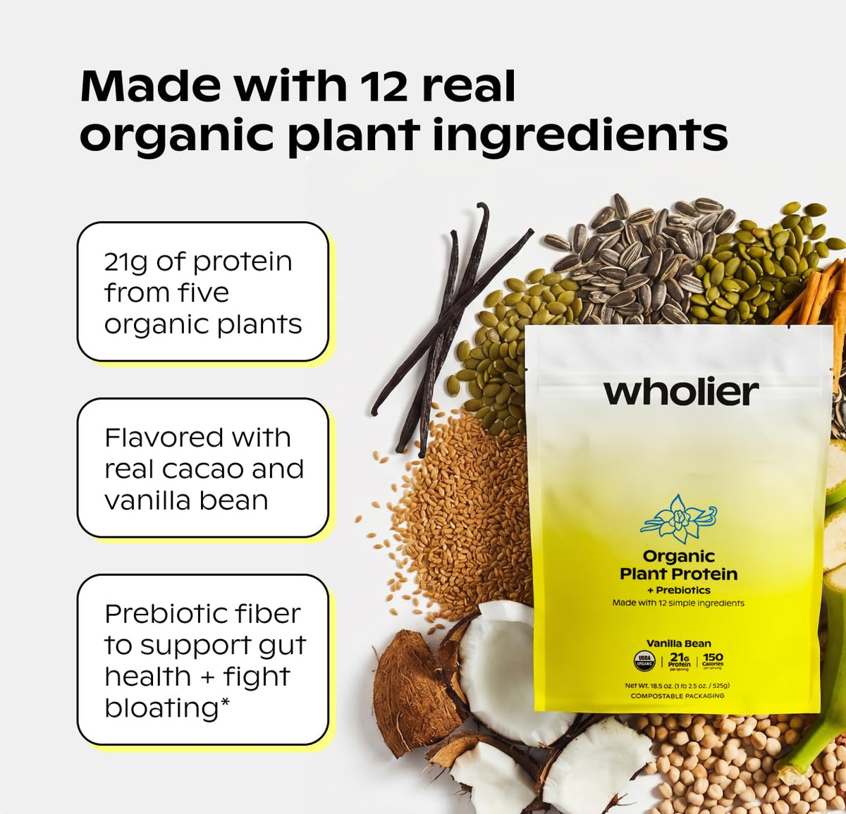 Vanilla Plant Protein 21g 14 Servings Y467512
