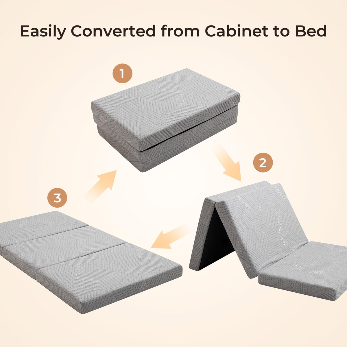 6 inch Twin Memory Foam Folding Mattress S121