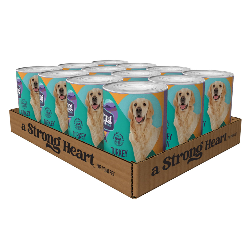 Turkey Stew Wet Dog Food 13.2 oz Can Pack of 12 Q206