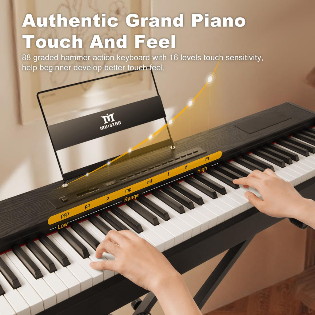 88 Keys Full Weighted Hammer Action Digital Piano P676