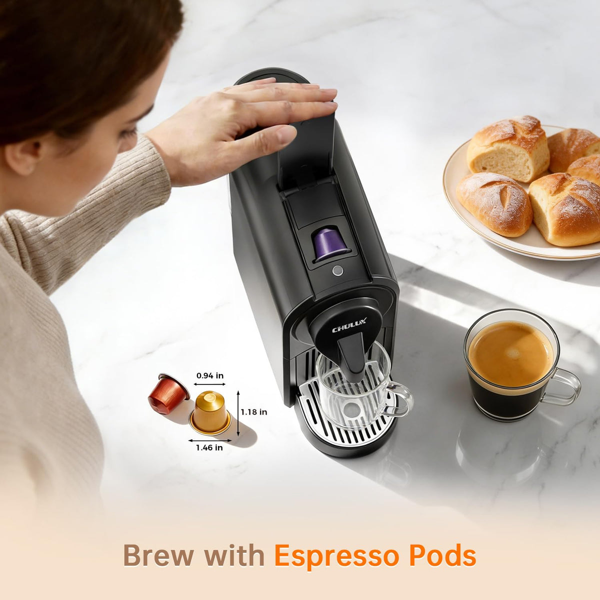 Single Serve Espresso Machine Black K3389