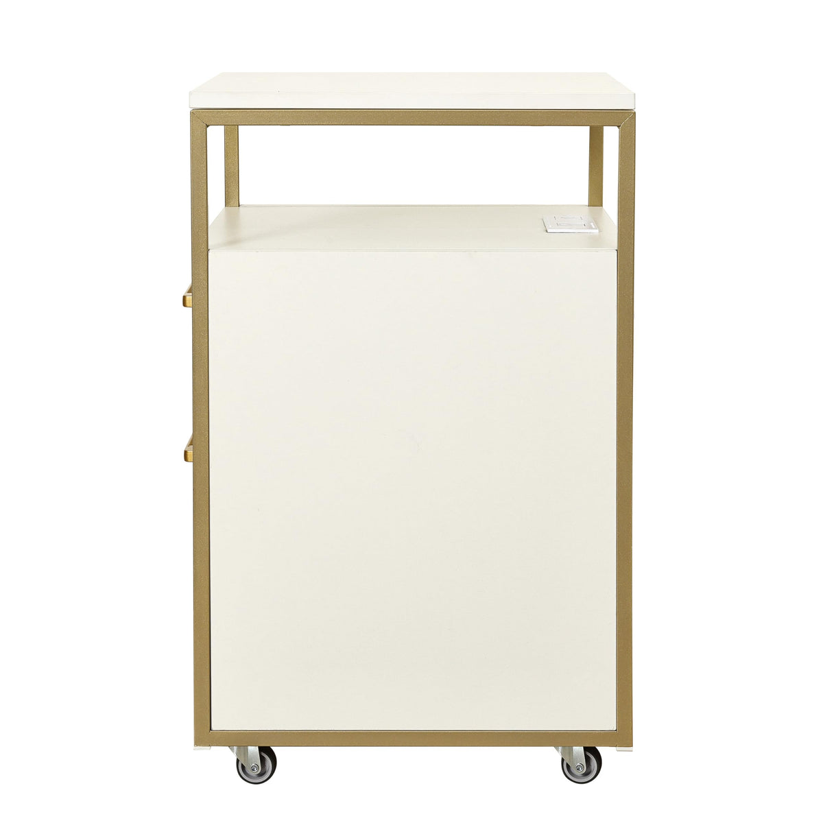 2 Drawer Rolling File Cabinet with Lock H1280