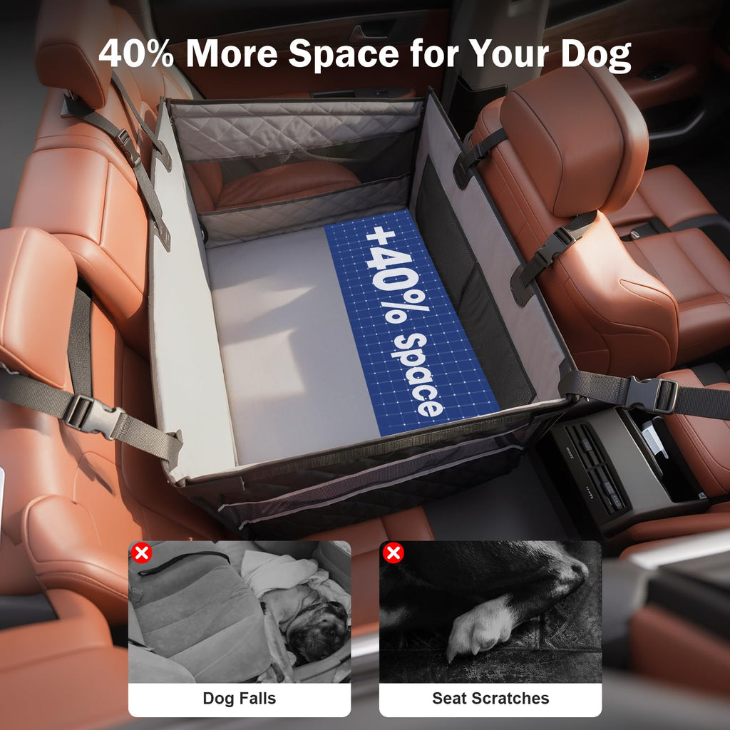 Waterproof Dog Car Seat with Storage Pocket L3345