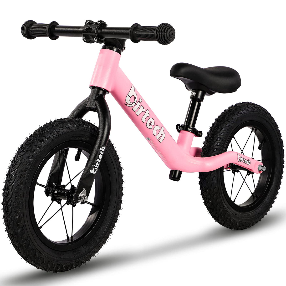 12" No Pedal Balance Bike with Inflatable Rubber Tires W8954