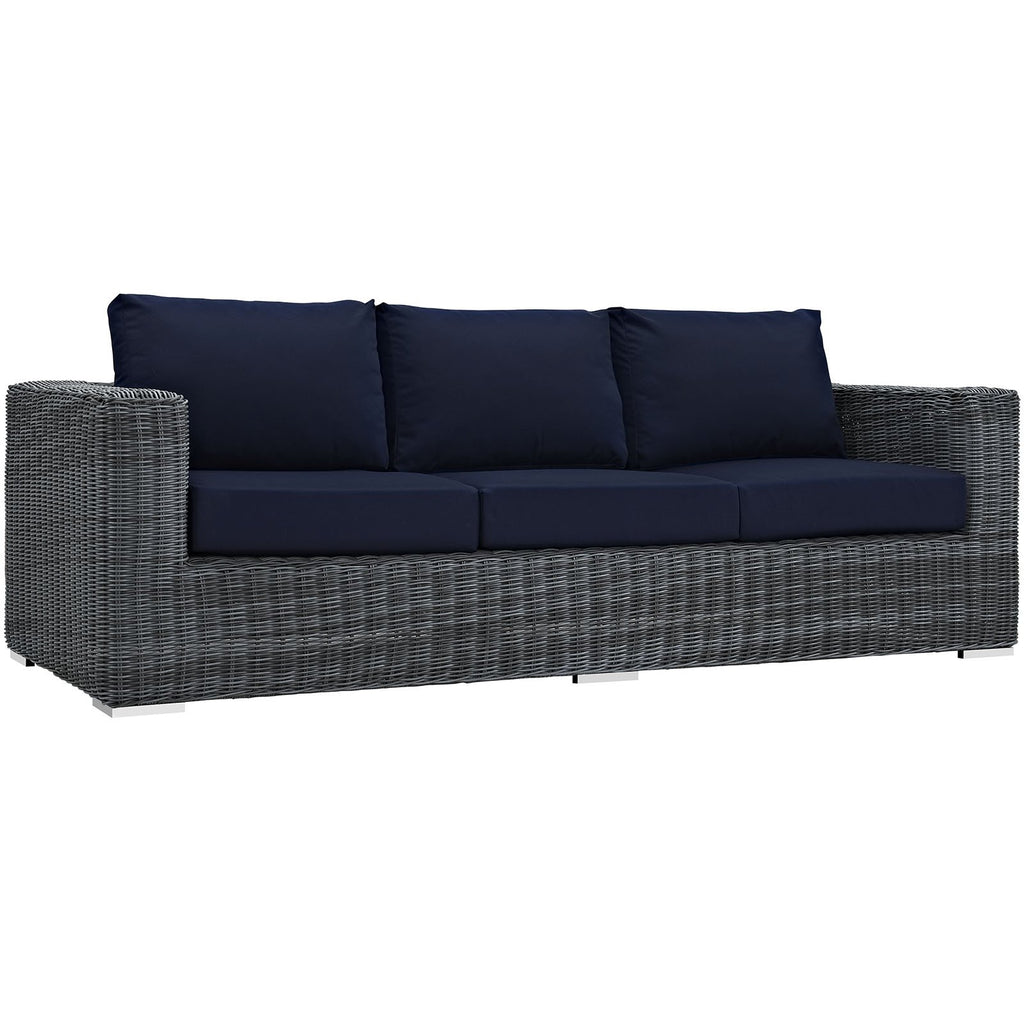 Wicker Rattan Outdoor Patio Sofa O4697