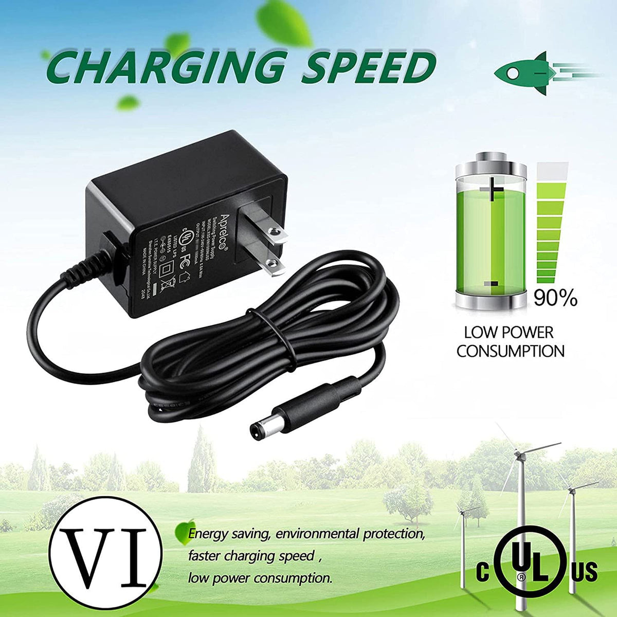 AC/DC Adapter for 12V Jump Starter V56983