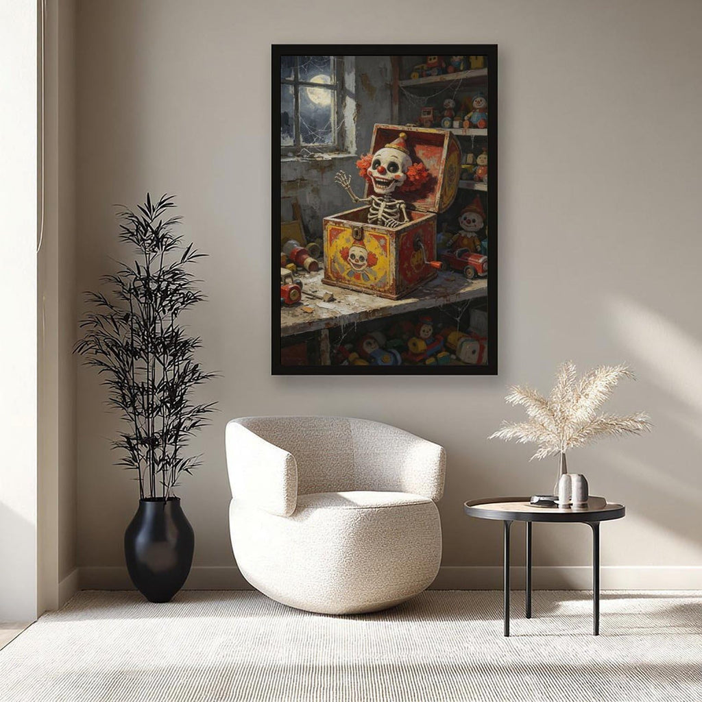 Canvas Wall Art Oil Painting Poster Print with Black Frame 24" L X 36" W U2048
