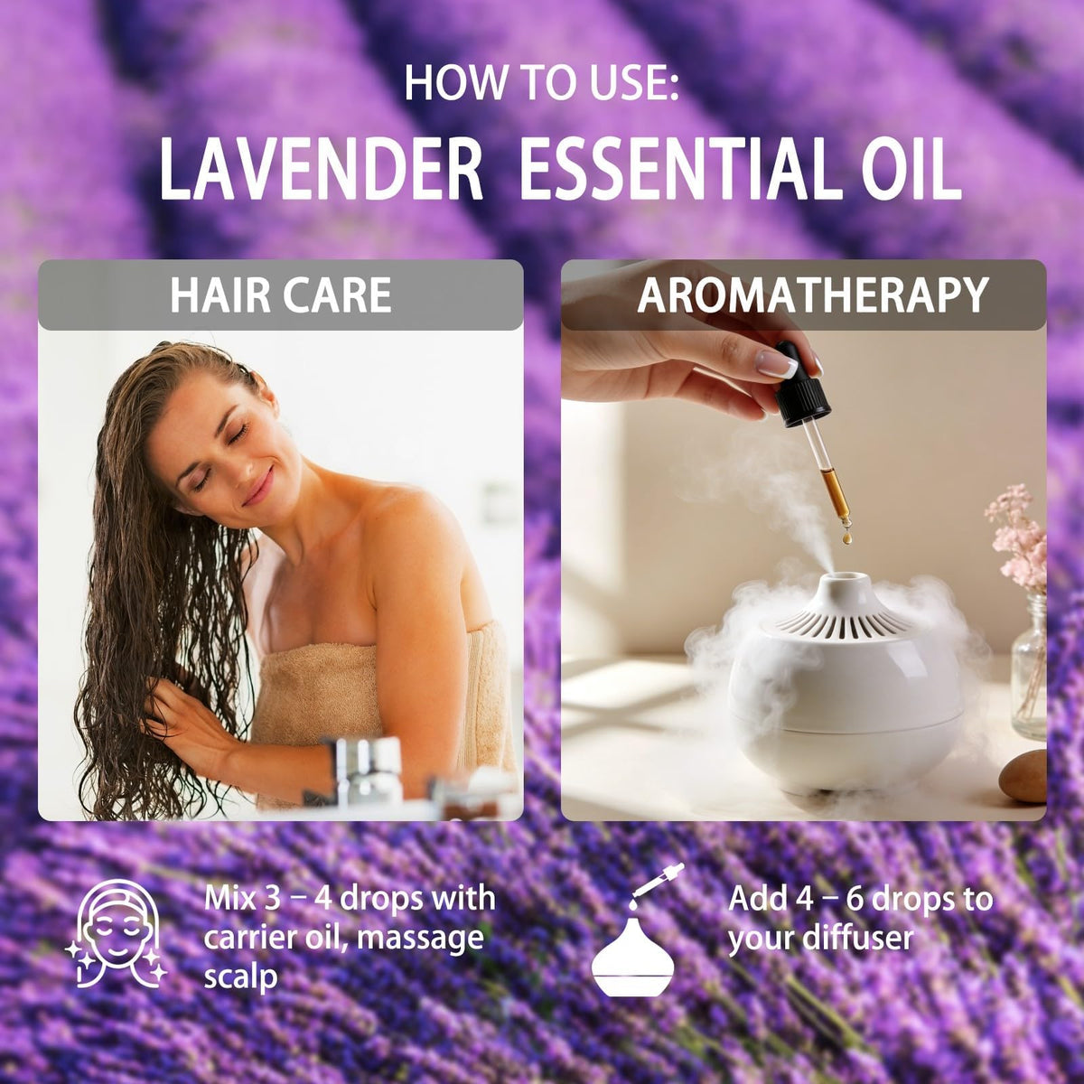 Lavender and Apple Essential Oil 4 Fl Oz Z136