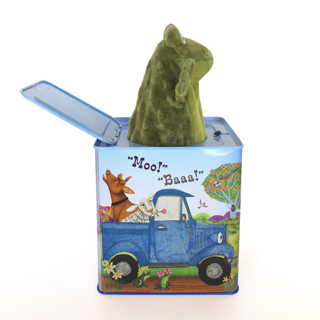 Blue Truck Jack-in-The-Box Plush Toy with Music R82547